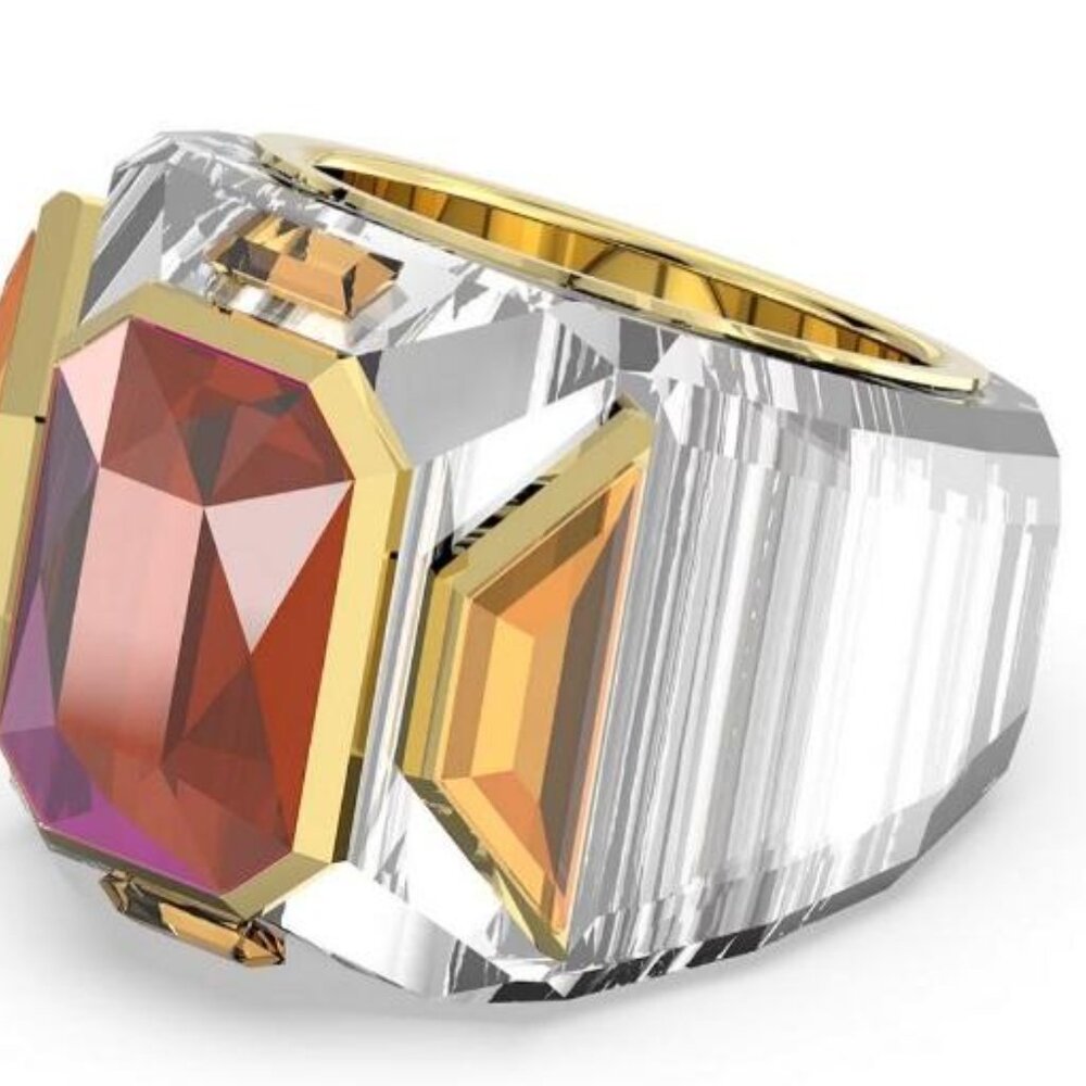 Swarovski Chrona Pink Crysal Ring - Picture 4 of 6